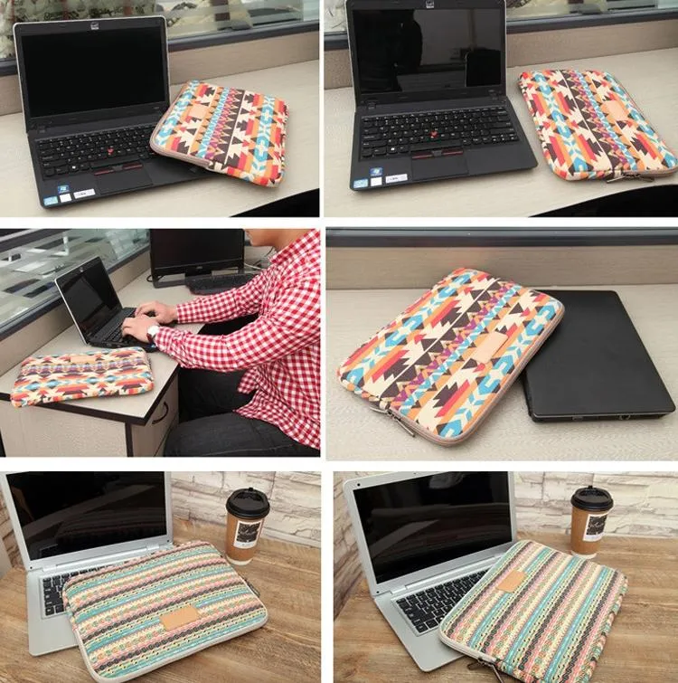 11.6 Inch Lingge Laptop Liner Bag with Stylish Pattern