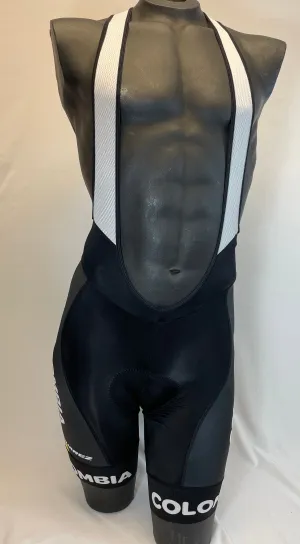 2017 Colombian Federation Mens Performance Bib Short in Black by Suarez