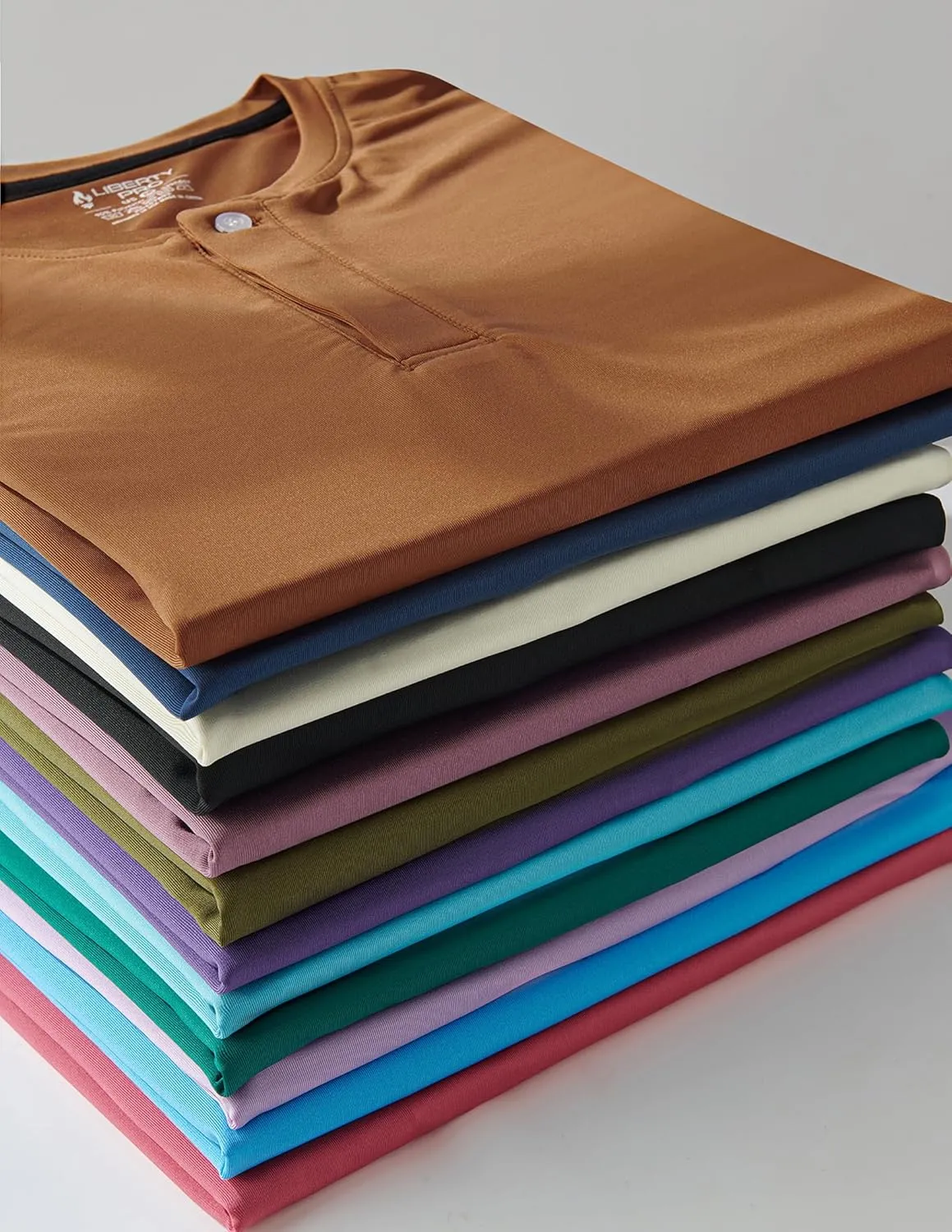 3 Pack: Mens Polo Shirts, Business Casual Golf Henley Work Shirts for Men, Collarless Short Sleeve Stylish Athletic Tshirts