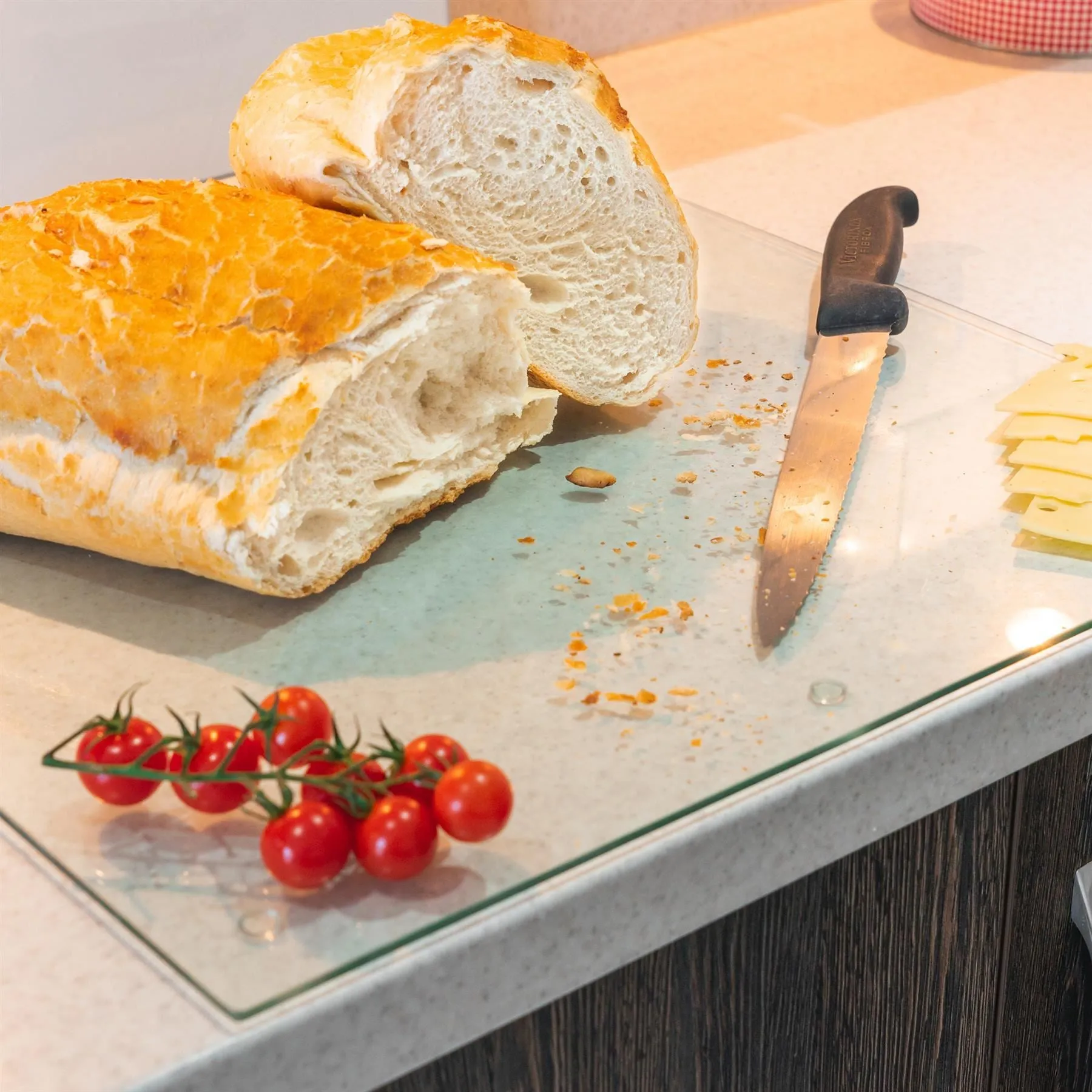 50cm x 40cm Glass Chopping Board - By Harbour Housewares
