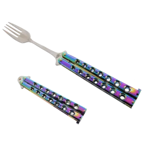 8 1/2" Rainbow Butterfly Fork