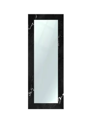999STORE Printed Big Wall Decorative Mirror Long Mirror for Bedroom Black Marvel Pattern Large Long Big Full Length Mirror (MDF_18X48 Inches) MirrorBMP313