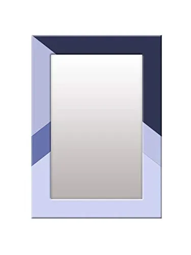 999STORE Printed Mirror for Bathroom Wall Dressing Mirror Black and Grey Abstract washroom Bathroom Mirror (MDF_14X20 Inches) MirrorSMP339