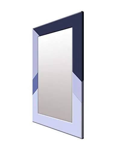 999STORE Printed Mirror for Bathroom Wall Dressing Mirror Black and Grey Abstract washroom Bathroom Mirror (MDF_14X20 Inches) MirrorSMP339