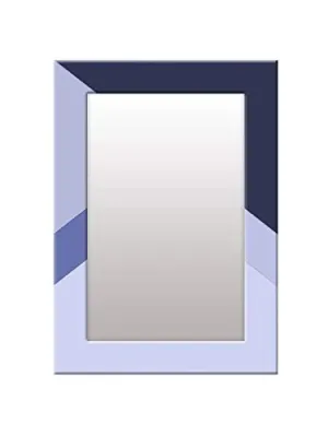 999STORE Printed Mirror for Bathroom Wall Dressing Mirror Black and Grey Abstract washroom Bathroom Mirror (MDF_14X20 Inches) MirrorSMP339