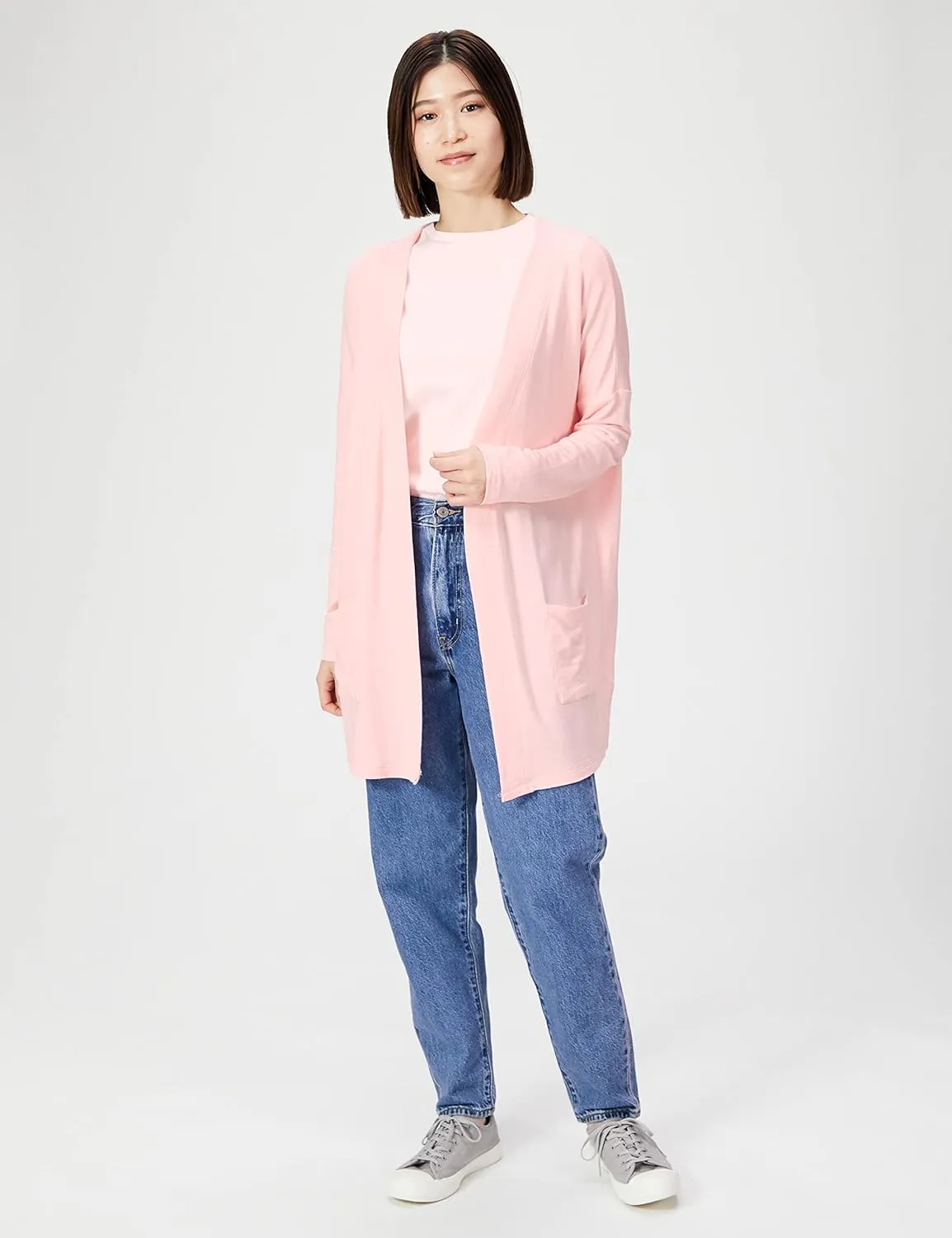 Amazon Essentials Women's Relaxed-Fit Lightweight Lounge Open-Front Cardigan