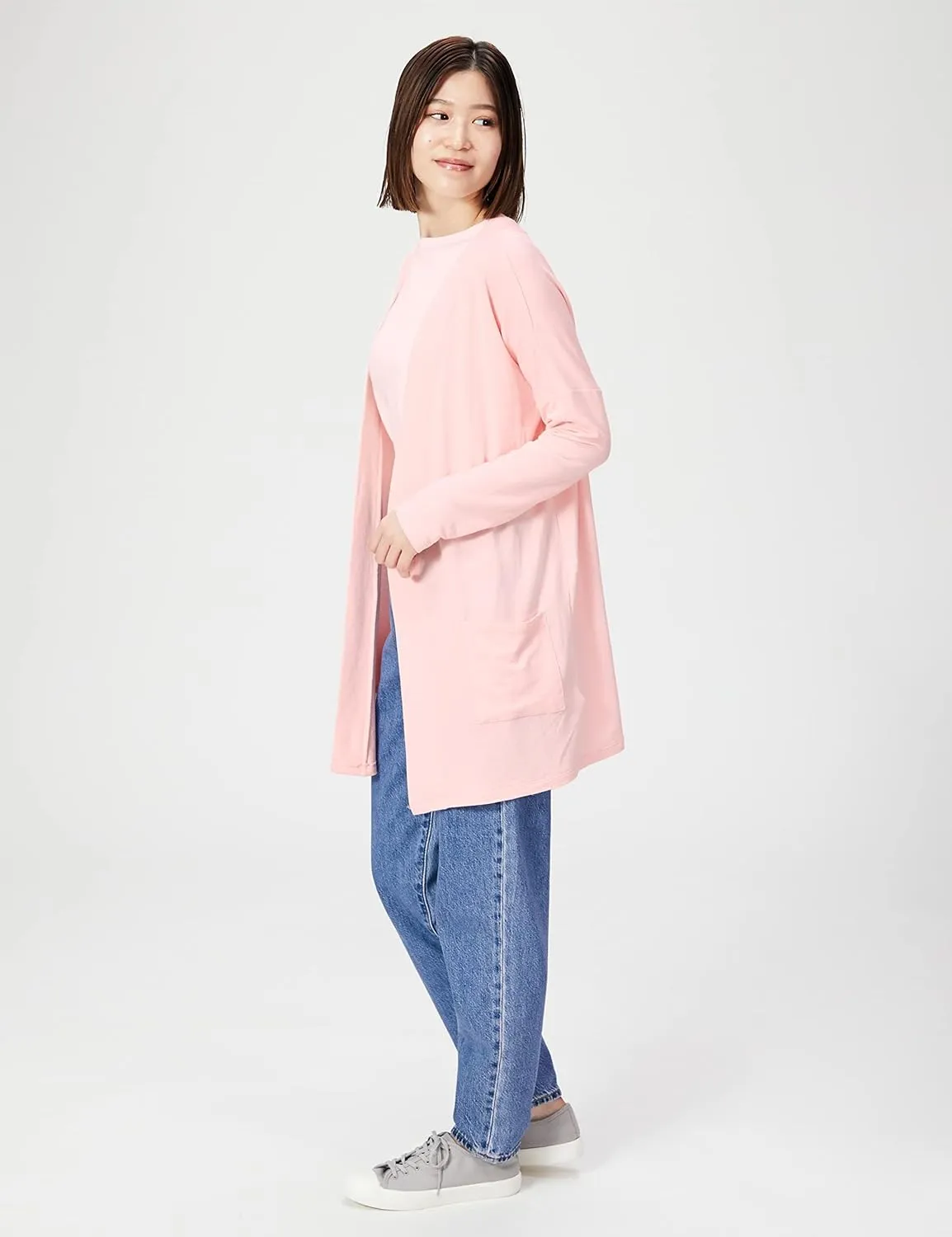 Amazon Essentials Women's Relaxed-Fit Lightweight Lounge Open-Front Cardigan