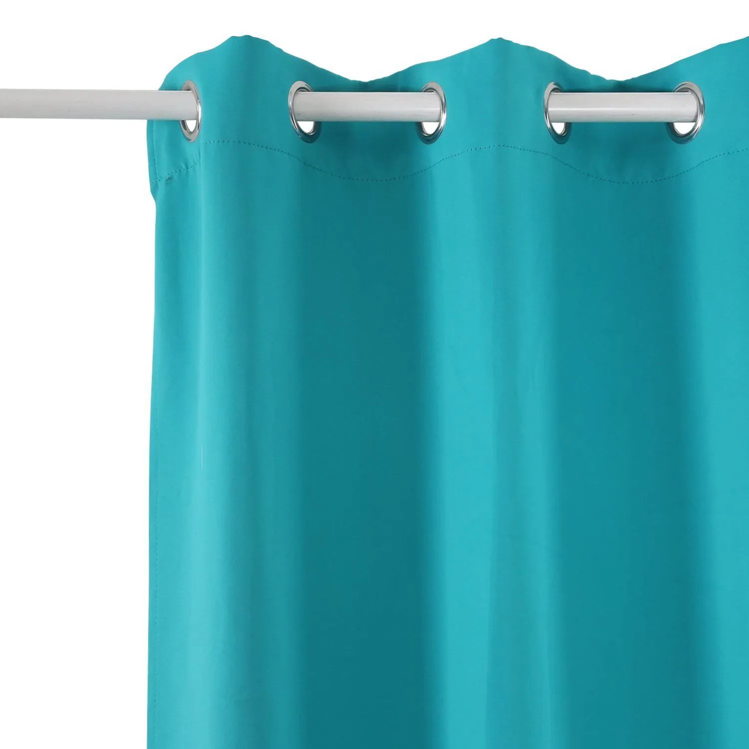 American-Elm Both Sided Turquoise Colour Room Darkening Blackout Curtains-Two Panels