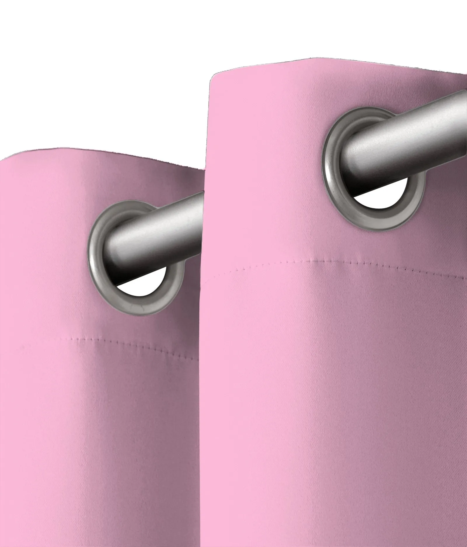 American-Elm Glorious Pink Grommet 2 Panel Room Darkening Blackout Curtains