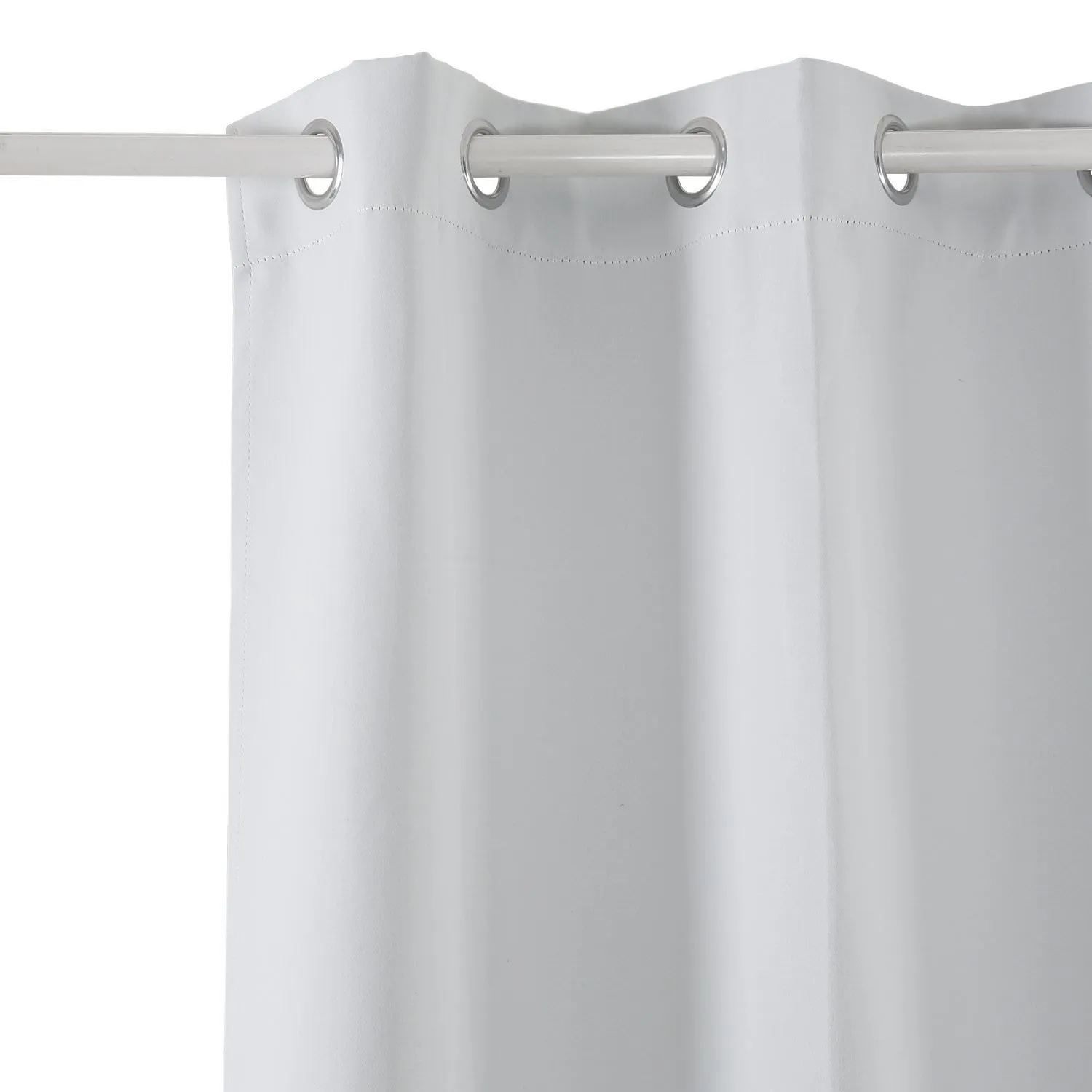 American-Elm Off White imported Black Out Curtains-Two Panels