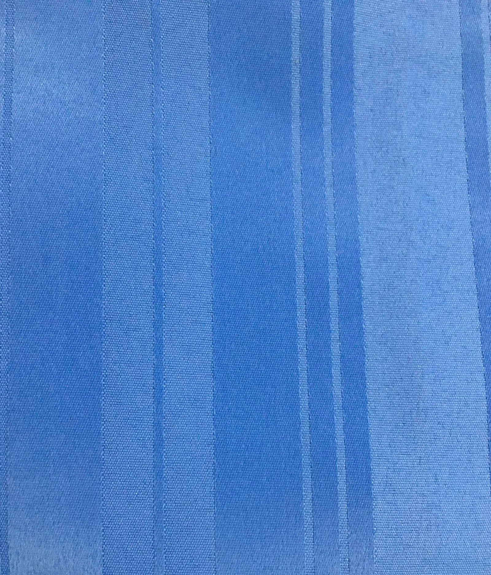 American-Elm Stripes Self Designed Blue Anti Bacterial Water-Repellent Shower Curtain, Bathroom Curtains