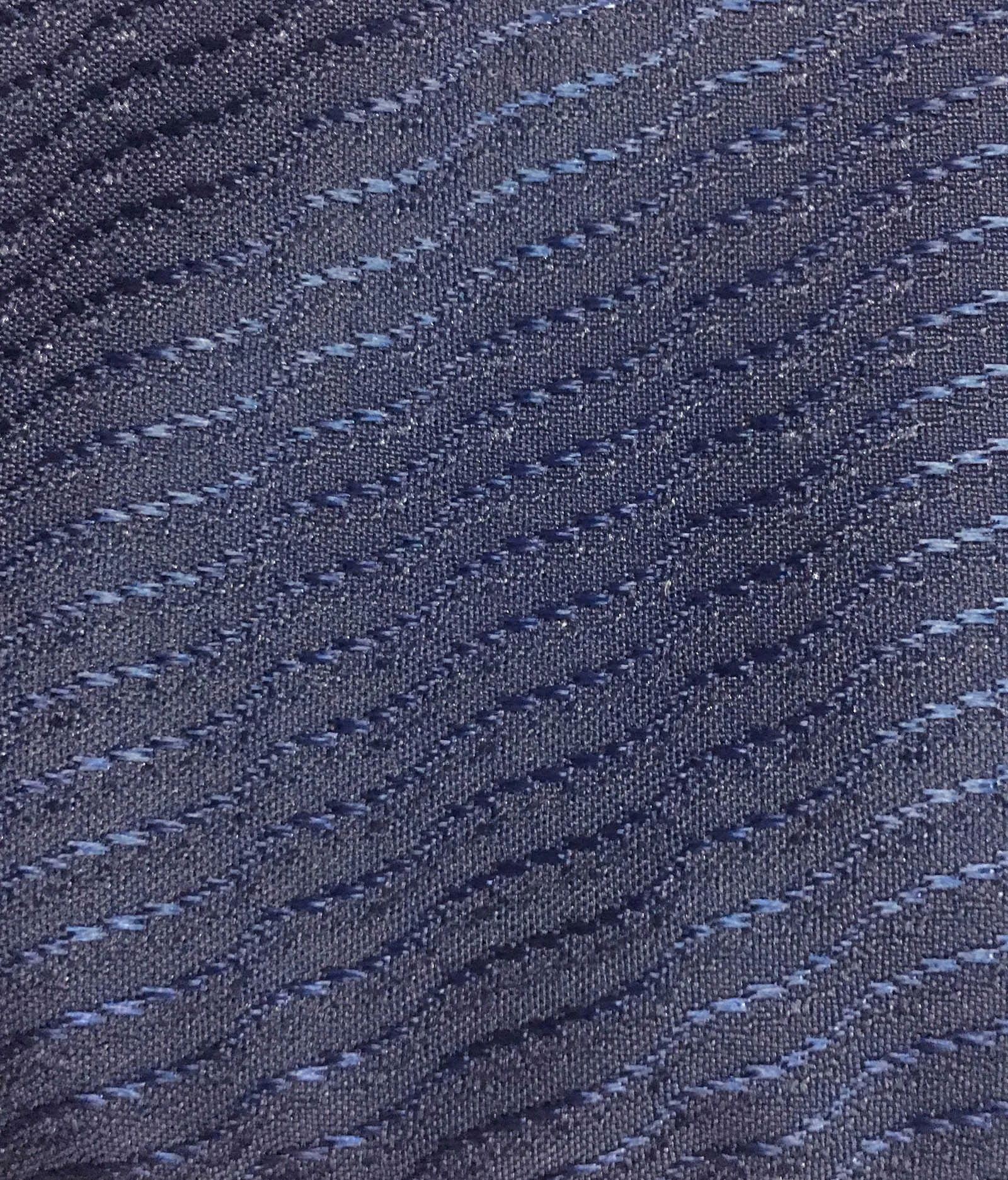 American-Elm Wave Textured Dark Blue Anti Bacterial Water-Repellent Shower Curtain, Bathroom Curtains