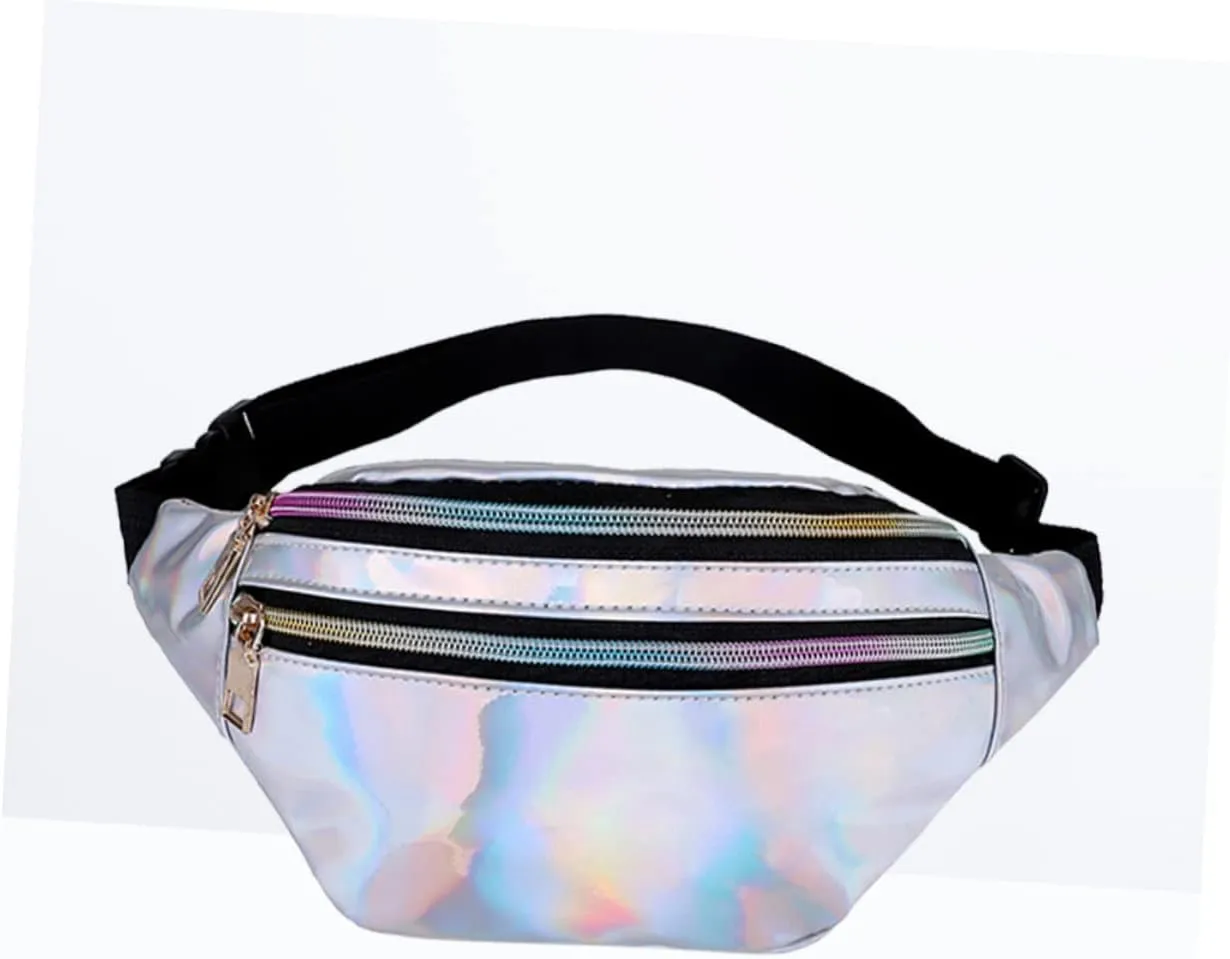 Amosfun Shiny Crossbody Bag Women's Waist Bag Anti-theft Fashionable Waist Pack Hip for Casual Use
