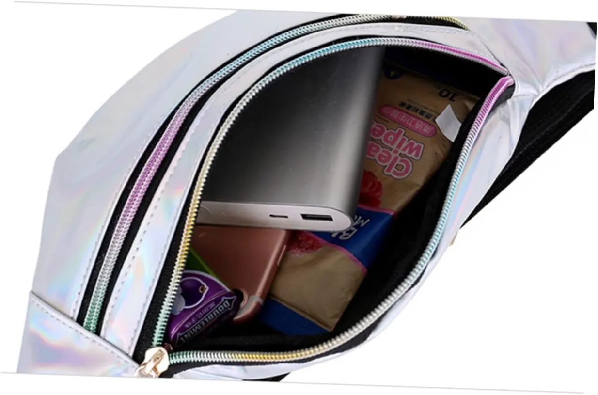 Amosfun Shiny Crossbody Bag Women's Waist Bag Anti-theft Fashionable Waist Pack Hip for Casual Use