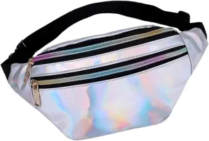 Amosfun Shiny Crossbody Bag Women's Waist Bag Anti-theft Fashionable Waist Pack Hip for Casual Use
