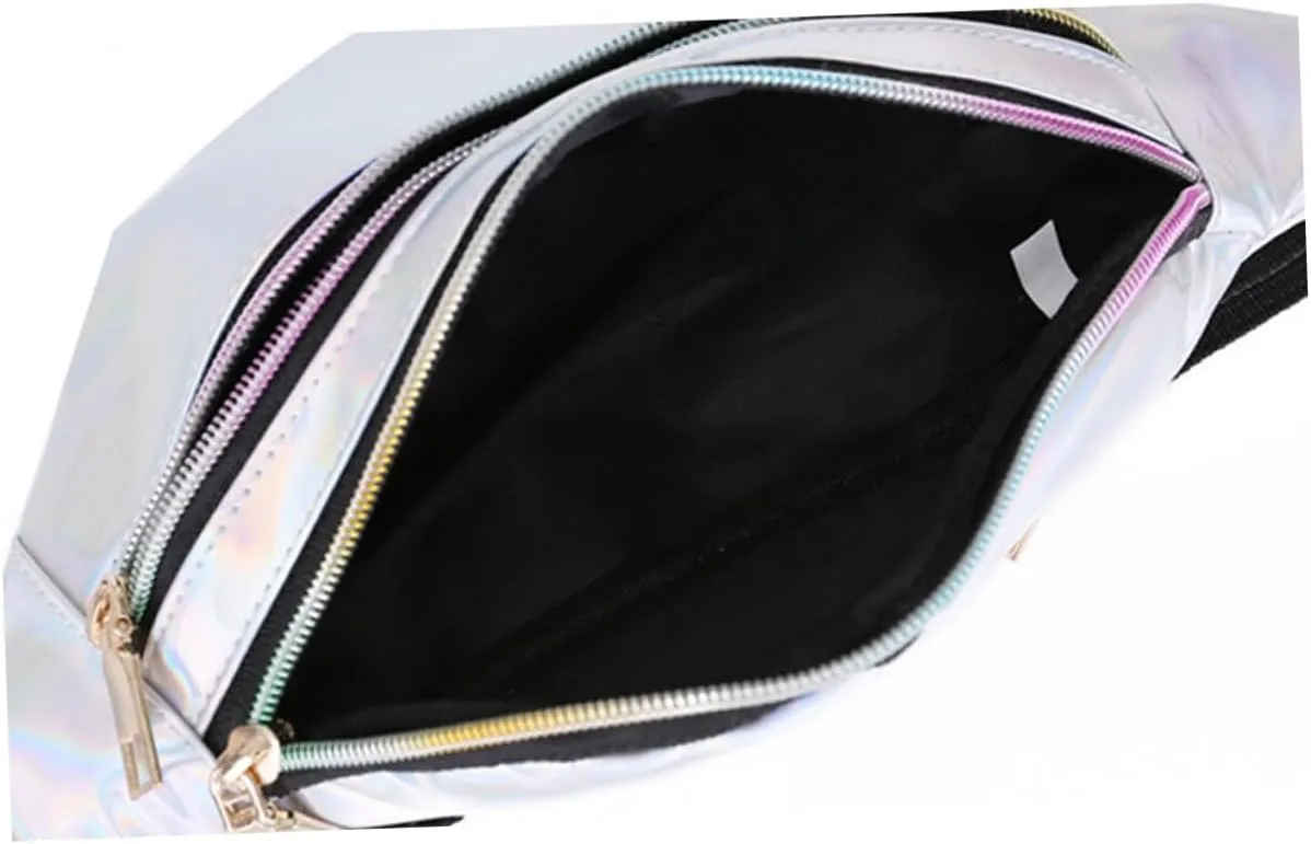 Amosfun Shiny Crossbody Bag Women's Waist Bag Anti-theft Fashionable Waist Pack Hip for Casual Use
