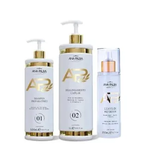 Ana Paula Carvalho Liso Lambido Progressive Brush Hair Realignment Kit 3 produtcts