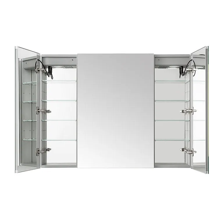 Aquadom Signature Royale 36x36 LED Lighted Triple Door Medicine Cabinet