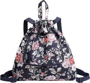 Beach Tote Bag Drawstring Seal Folding Sports Fitness Backpack Light Travel Day-Pack For Gym Outdoor Mens Beach Travel R