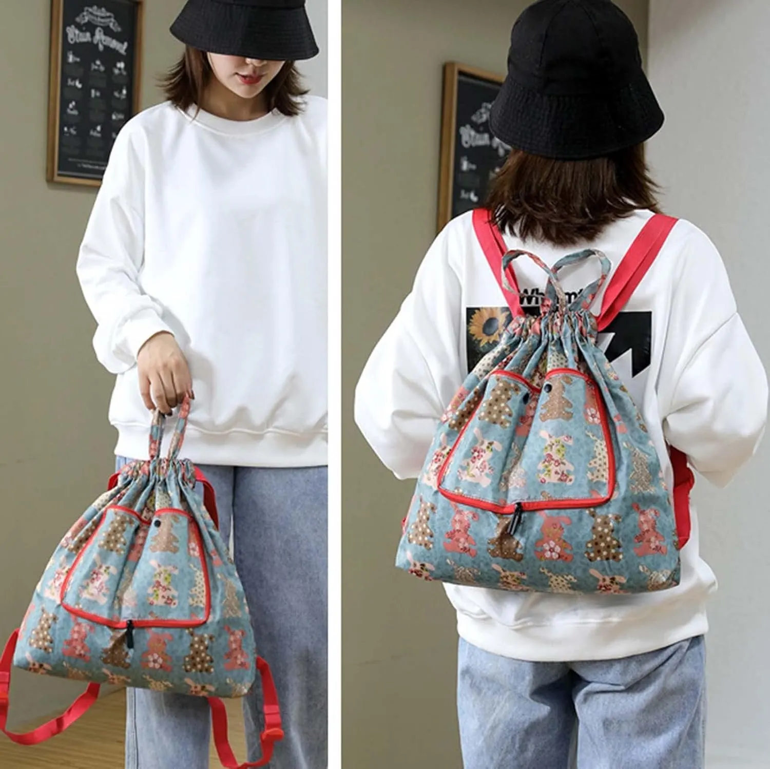 Beach Tote Bag Drawstring Seal Folding Sports Fitness Backpack Light Travel Day-Pack For Gym Outdoor Mens Beach Travel R