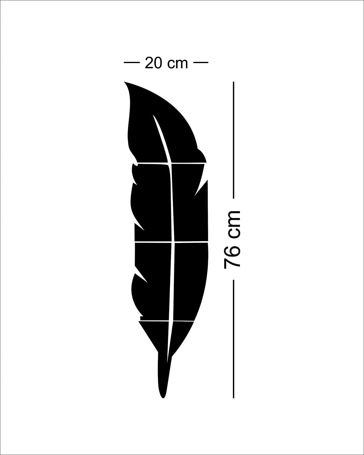 Bikri Kendra - Feather Silver- 3D Acrylic Decorative Mirror Murals Wall Stickers