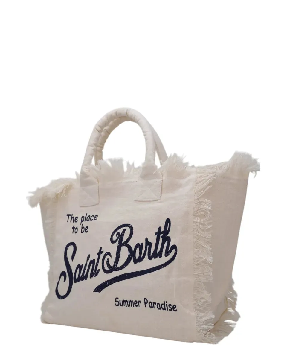 Borsa tote Vanity in lino