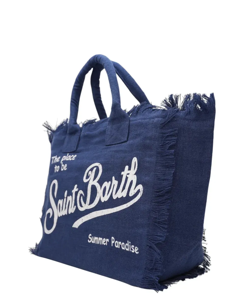 Borsa tote Vanity in lino