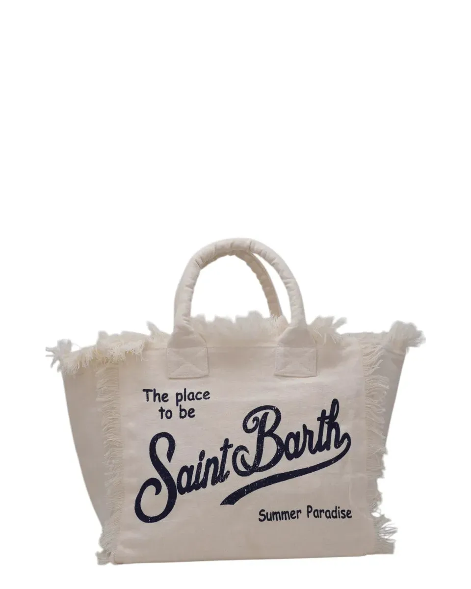 Borsa tote Vanity in lino