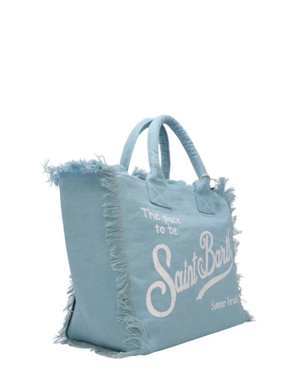 Borsa tote Vanity in lino