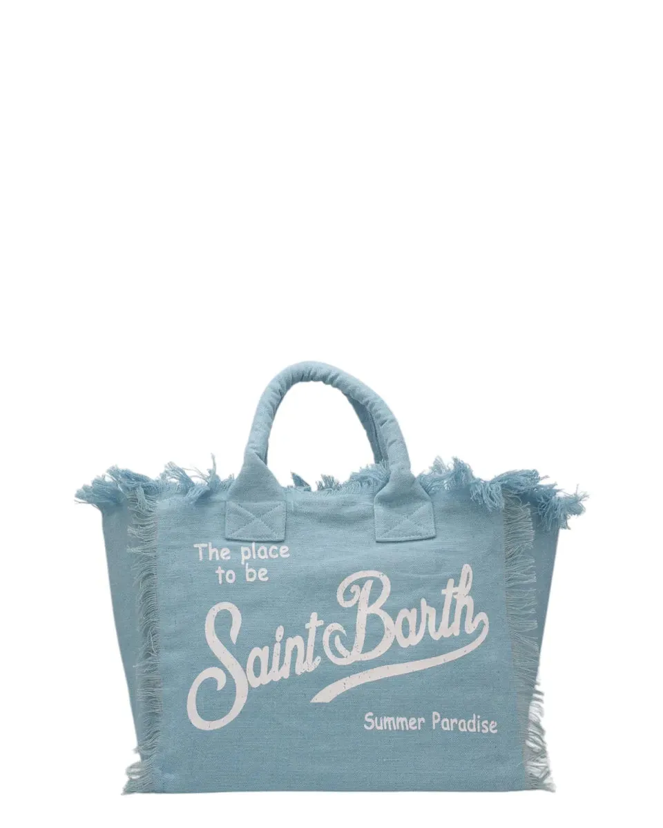 Borsa tote Vanity in lino