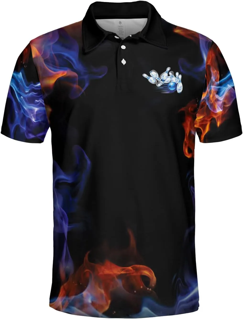 Bowling Polo Shirts 3D for Men & Women, Bowling Jersey Shirt, Team Bowling Shirts Short Sleeve Polo Gift