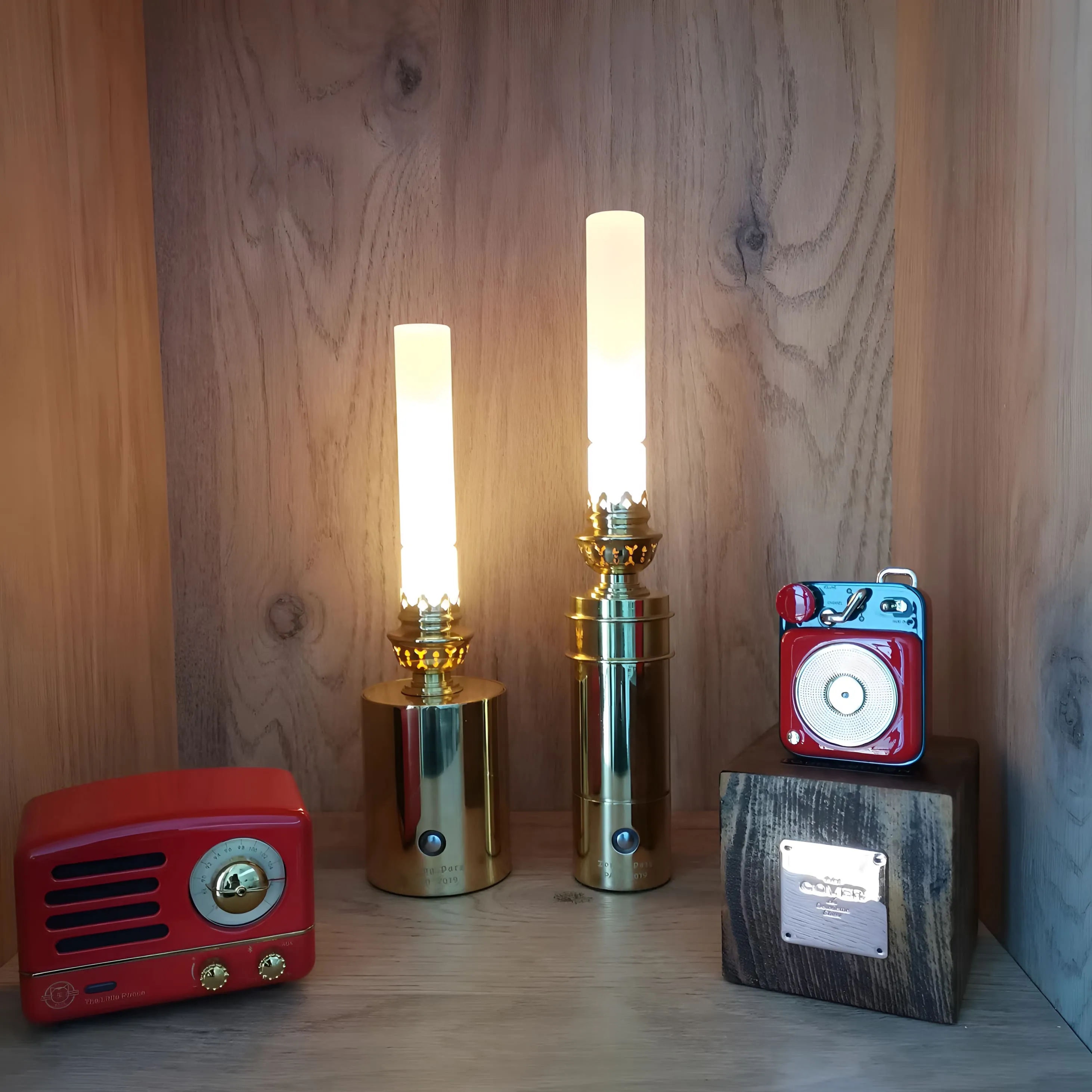 Brass LED Candle Light - Flameless Candle
