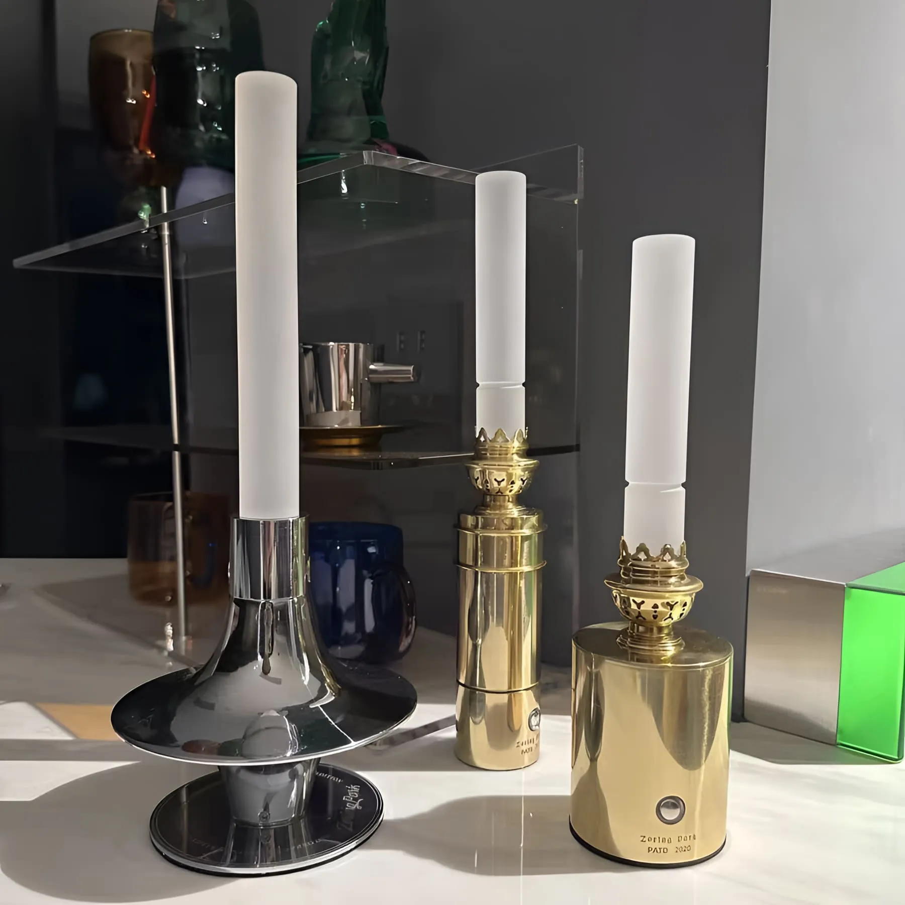 Brass LED Candle Light - Flameless Candle