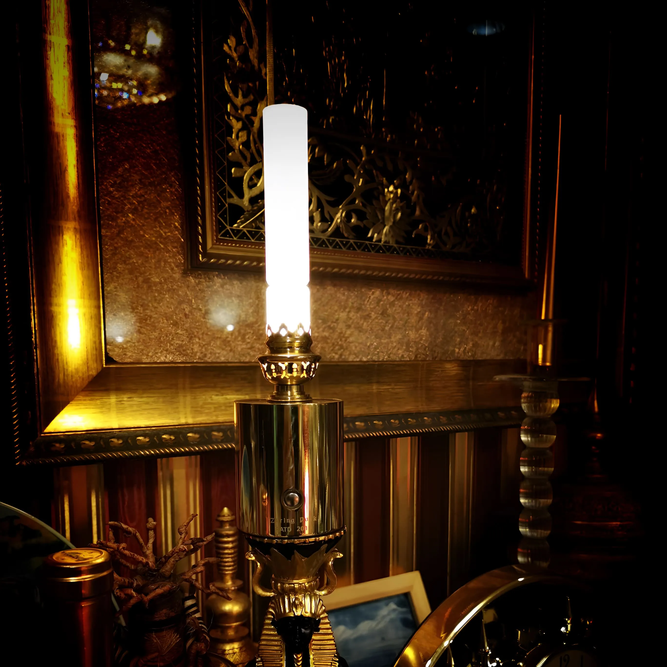 Brass LED Candle Light - Flameless Candle