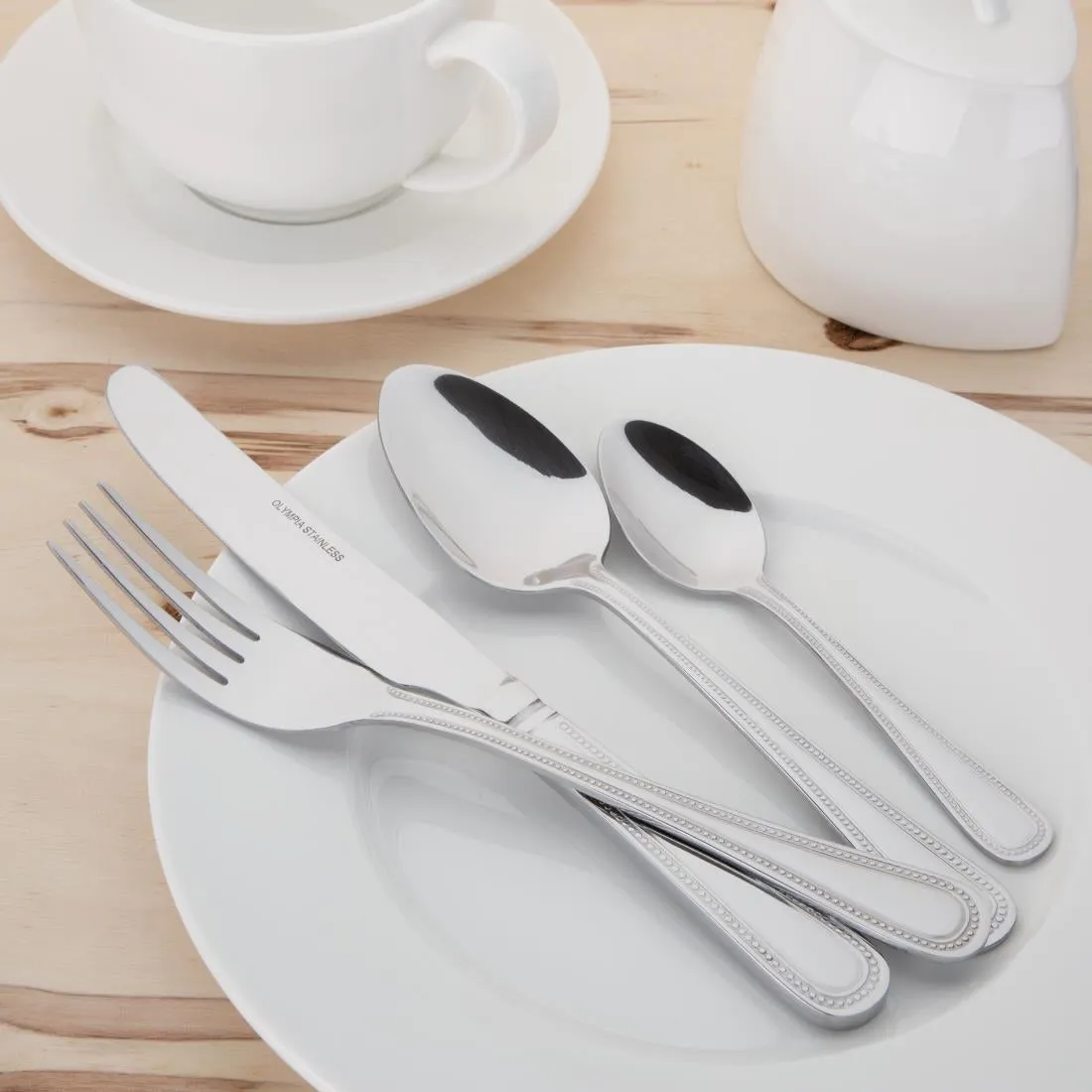C129 Olympia Bead Dessert Spoon (Pack of 12)
