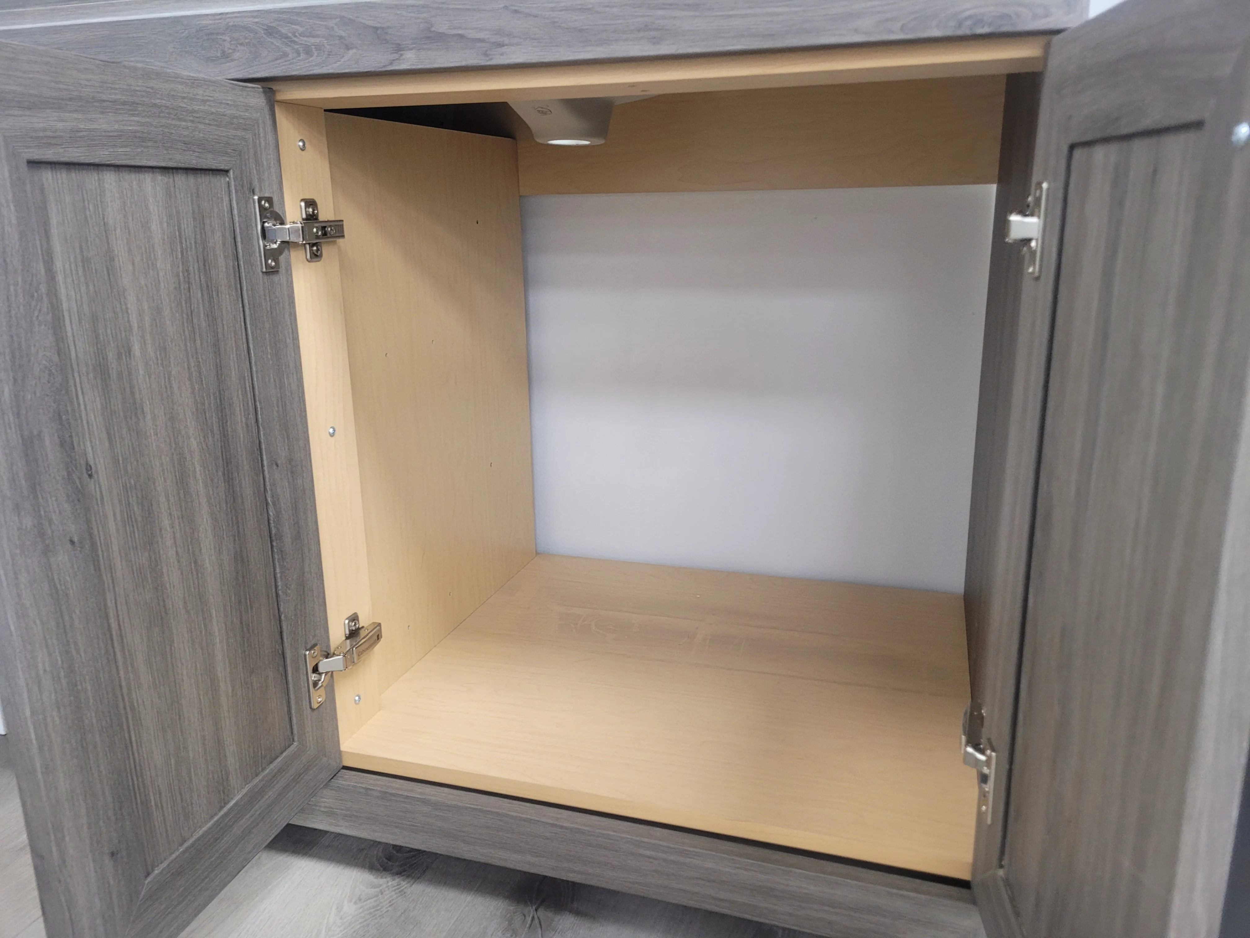 CABINETSMITH- 36" CANADIAN Bathroom Vanity With Quartz top, Right hand drawers (8 COLORS AVAILABLE )