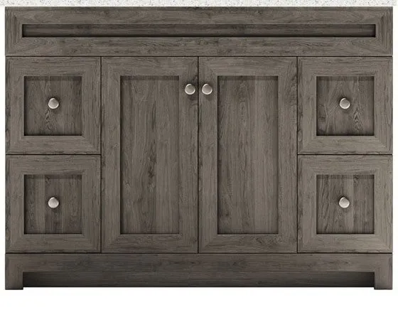 CABINETSMITH- 48" CANADIAN Bathroom Vanity With Quartz top (8 COLORS AVAILABLE)