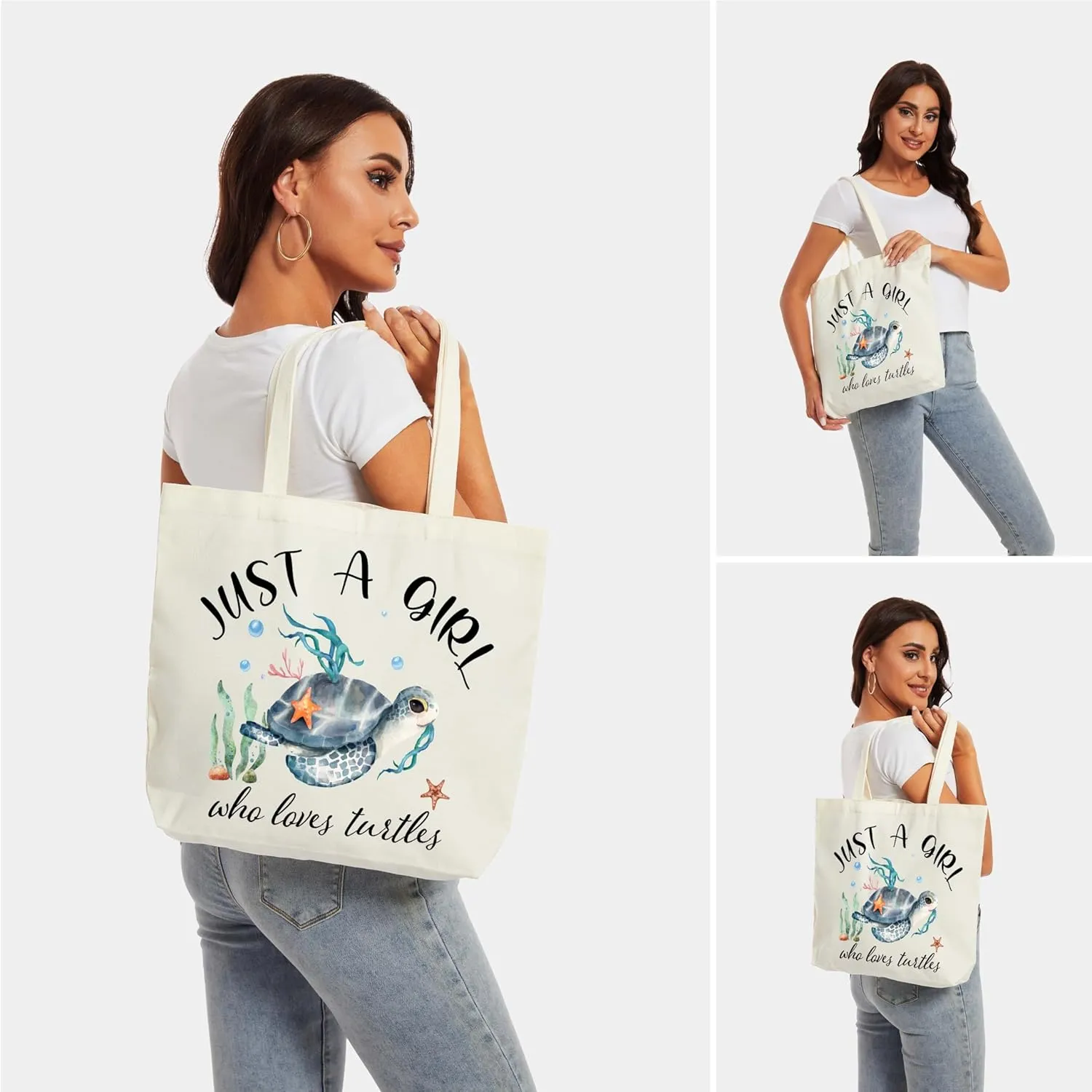 Canvas Tote Bag, Dinosaurs Lover Gift Tote Bags for Women Travel Shopping Beach - G
