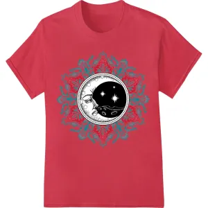 Celestial Holiday Moon DTF Print Heat Transfer