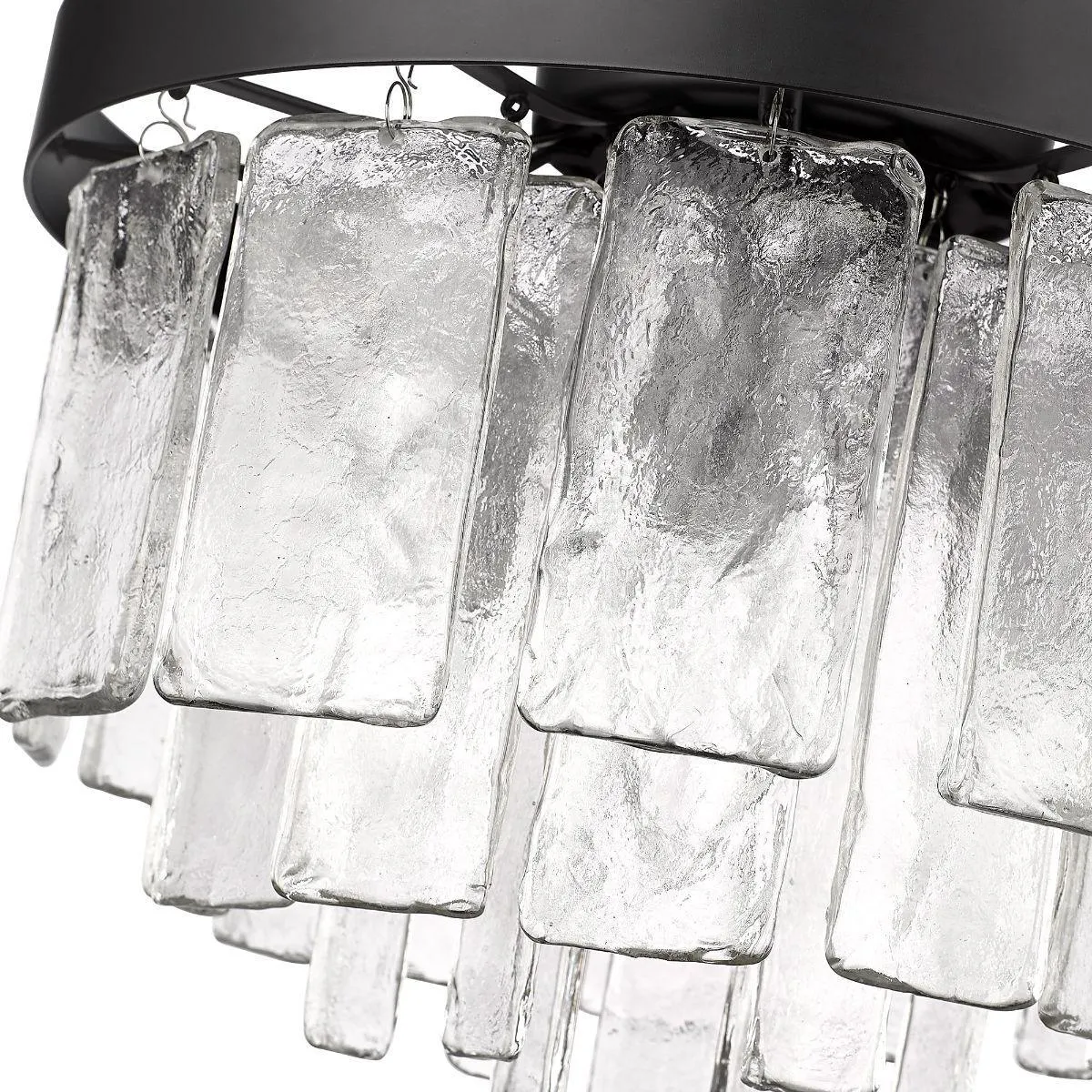 Ciara 13 in. 3 Lights Flush Mount Light Matte Black Finish