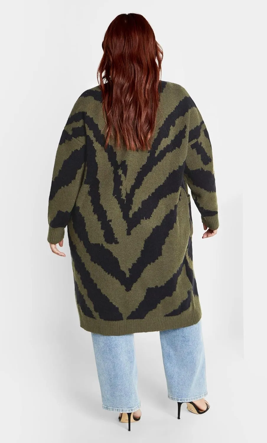City Chic Women's Plus Size Earn Your Stripes Cardigan