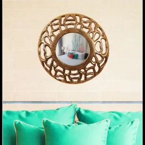 COCOVEY Homes Aluminium Wall Mirror for Bedroom, Living Room,Dressing Room,Bathroom, Home, Office Wall Mounted Decorative Mirror 30.5 * 8 * 20.5CM
