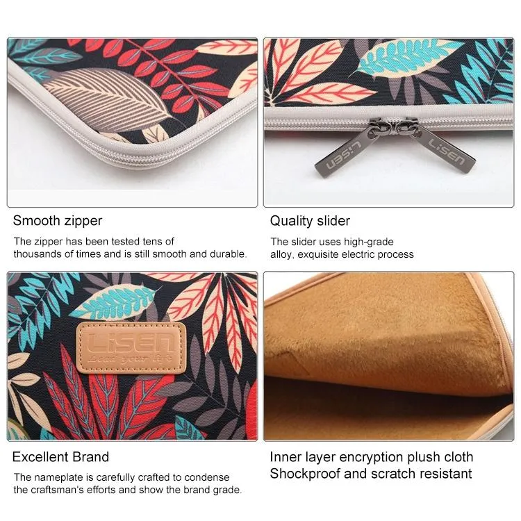 Colourful Leaves Sleeve Case for Amazon Kindle - Zipper Briefcase