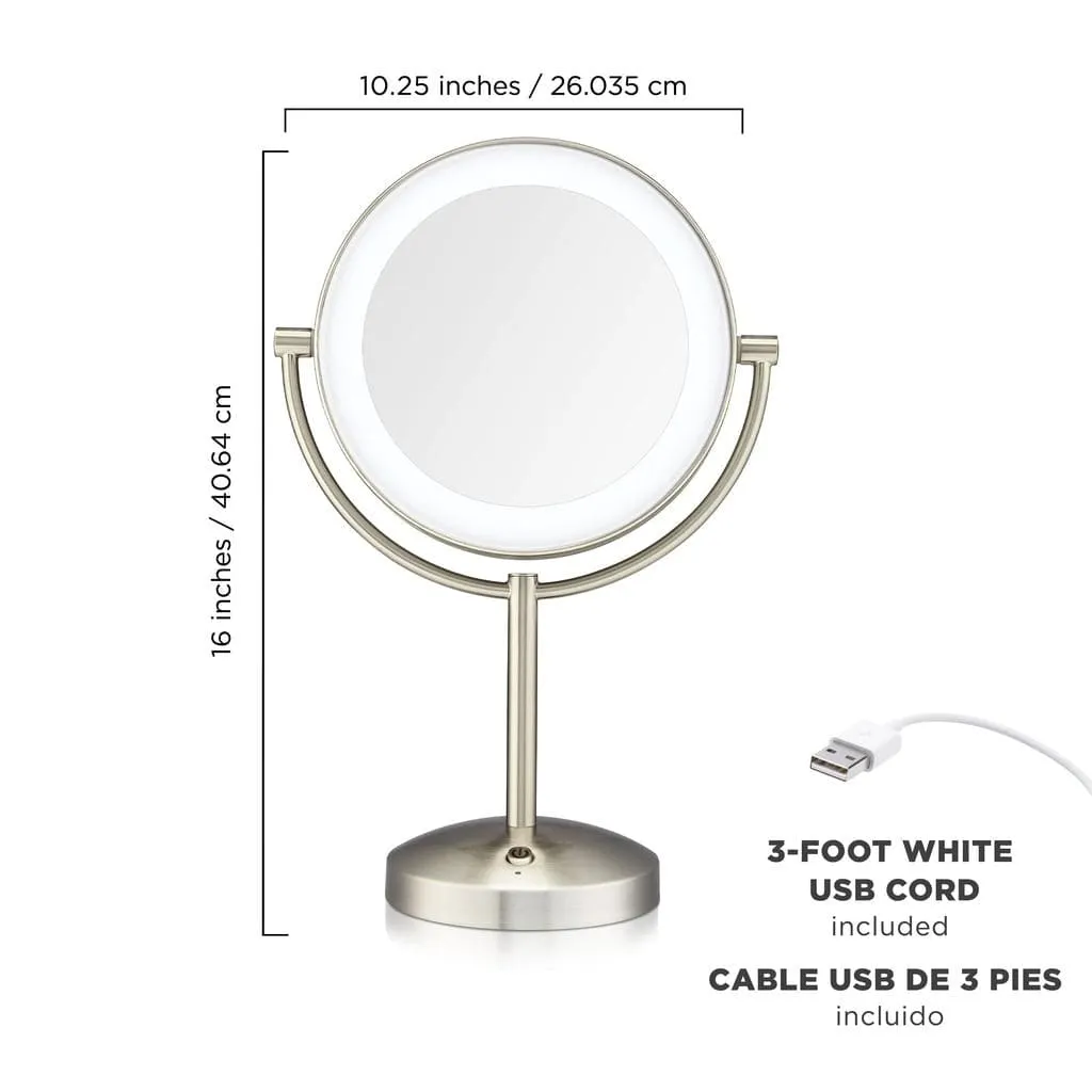 Conair Rechargeable and Rotating Mirror. This beautiful mirror will help you apply makeup, clean your face or even brush your teeth. -467547