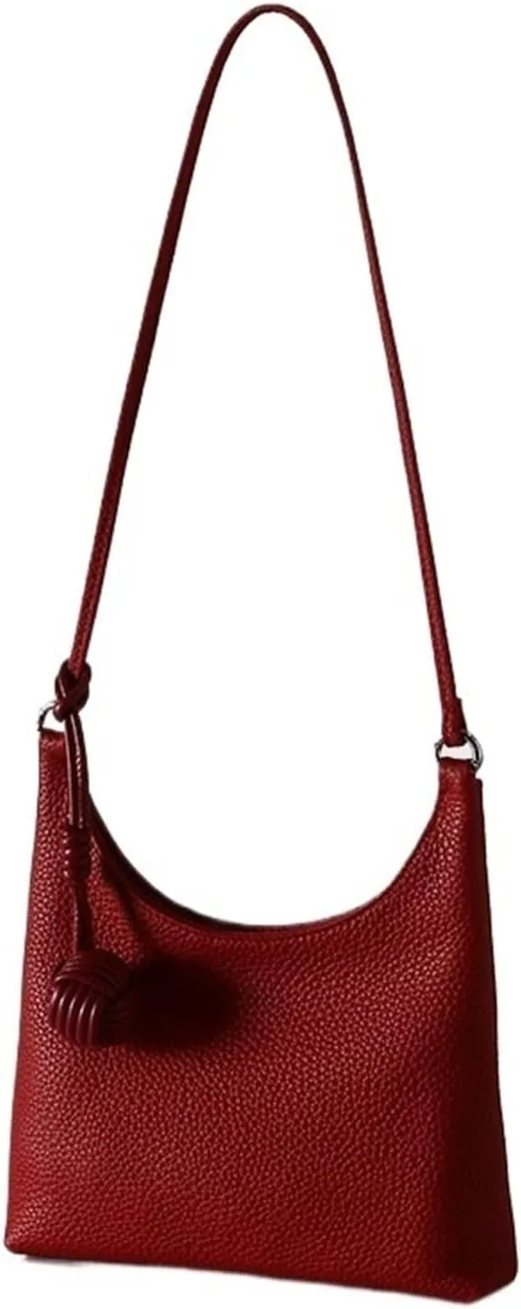 Cowhide Shoulder Tote Underarm Bag
