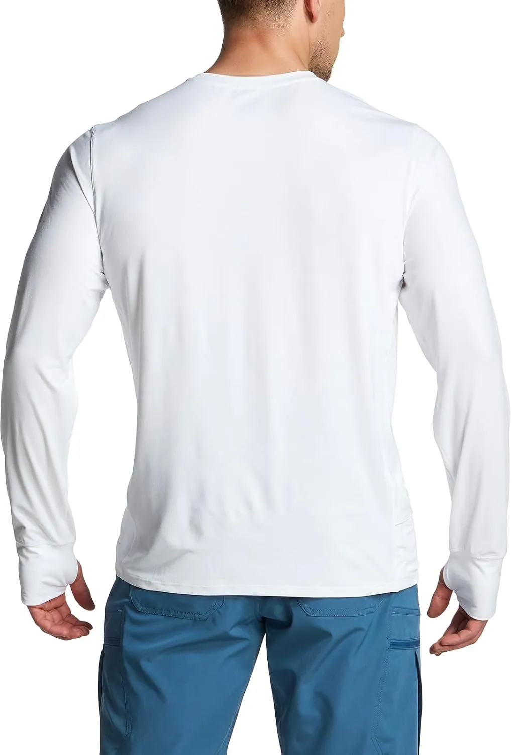 CQR Men's UPF50  Sun Protection Shirts, Quick Dry Long Sleeve Rash Guard, Athletic Running Workout Fishing Cooling Shirts
