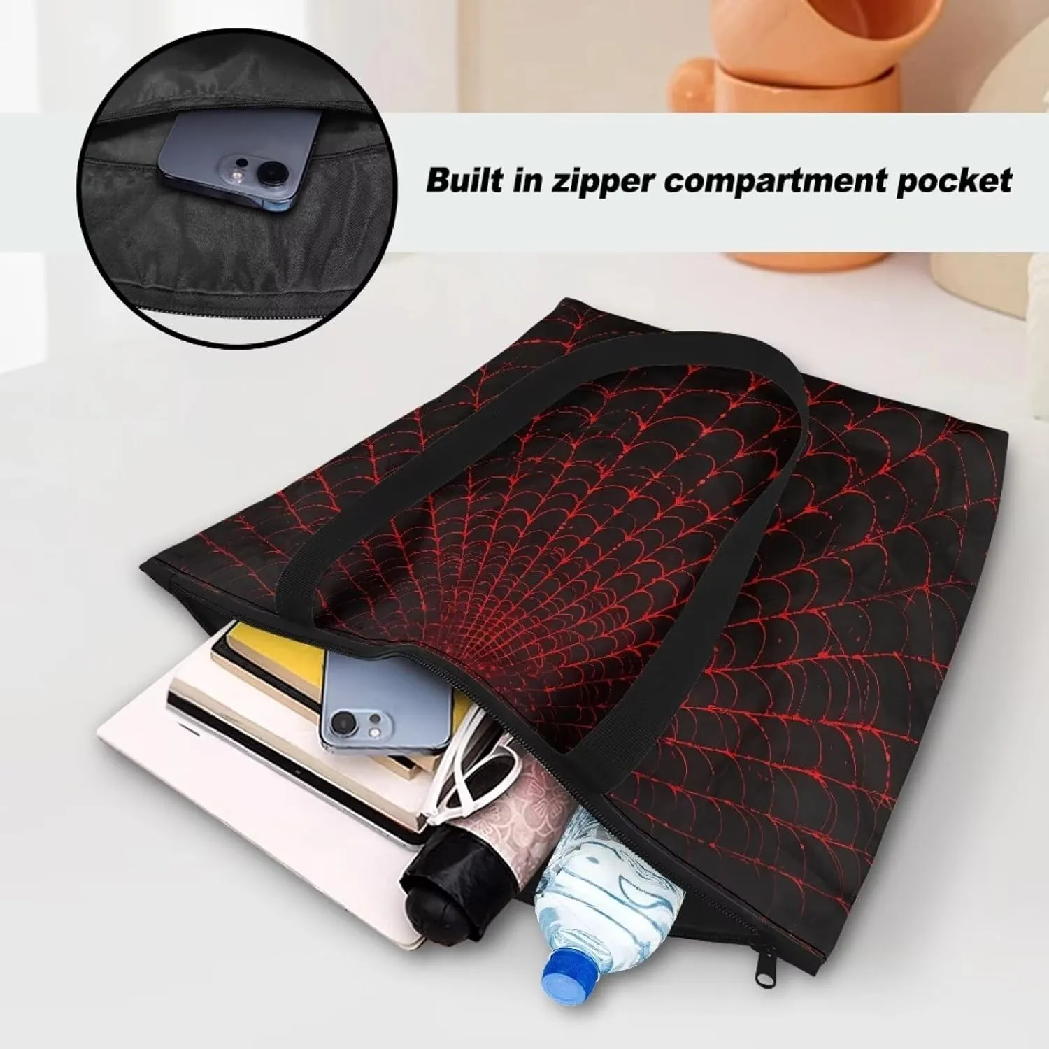 Cute Guient Pig Animal Women Tote Paper Bag Jamaica Flag Foldable Tote Bag, Abstract Art Large Work Commute Bags