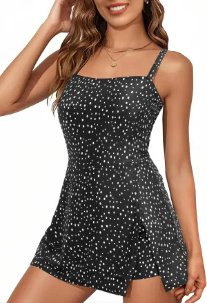 Daci Women's One Piece Swimdress - Tummy Control Swimsuit Full Coverage Modest Skirted Bathing Suit with Pockets 2025