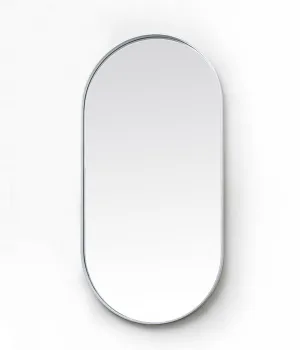 Deep Frame Pod Mirror - White