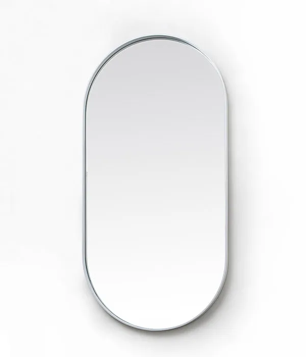 Deep Frame Pod Mirror - White
